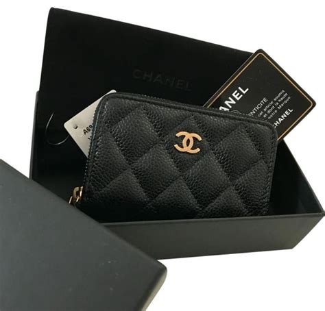 chanel zip card holder review|Chanel card holder zip around.